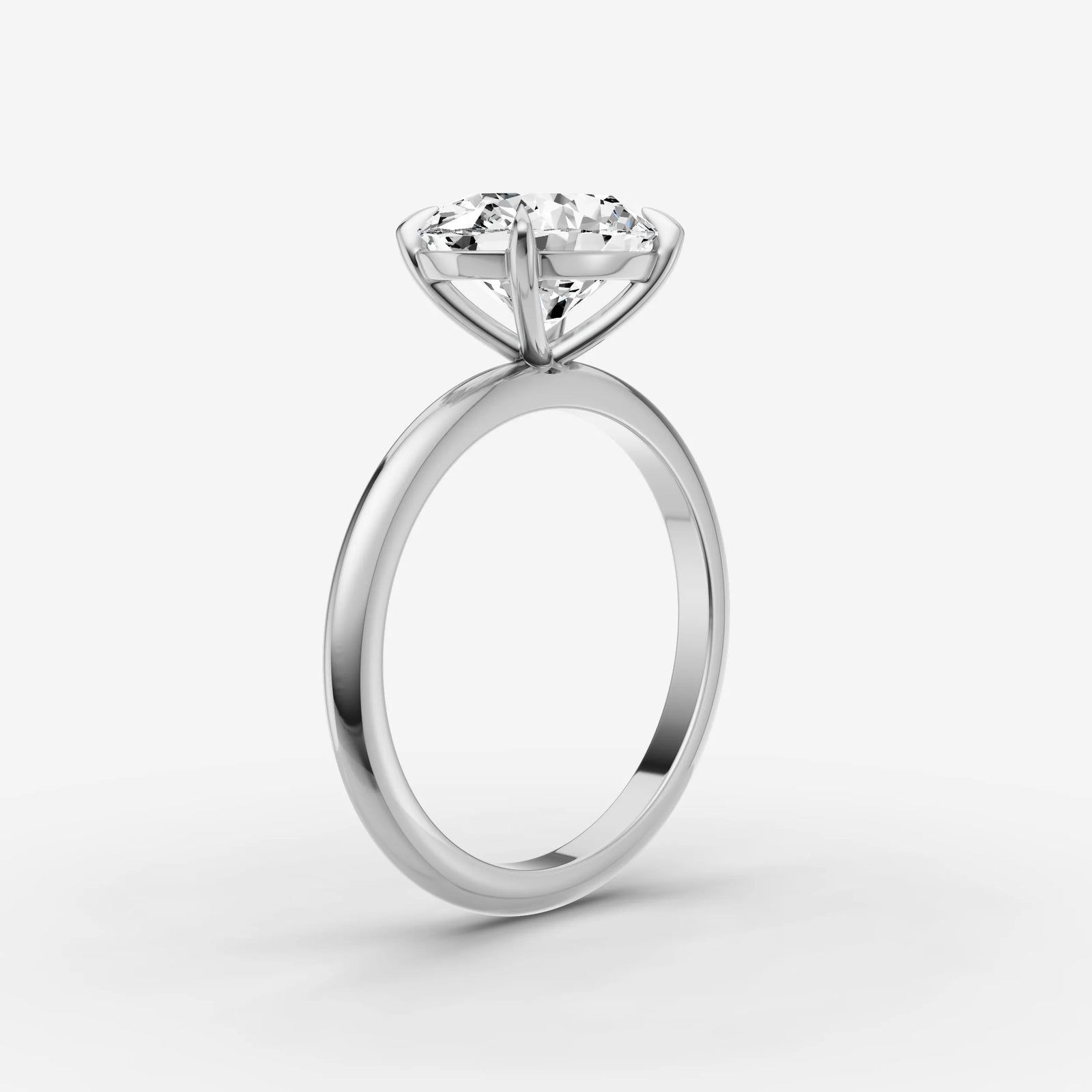 Horizon oval diamond setting in gold, view 16
