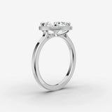 Aurore cushion diamond setting in gold, view 16