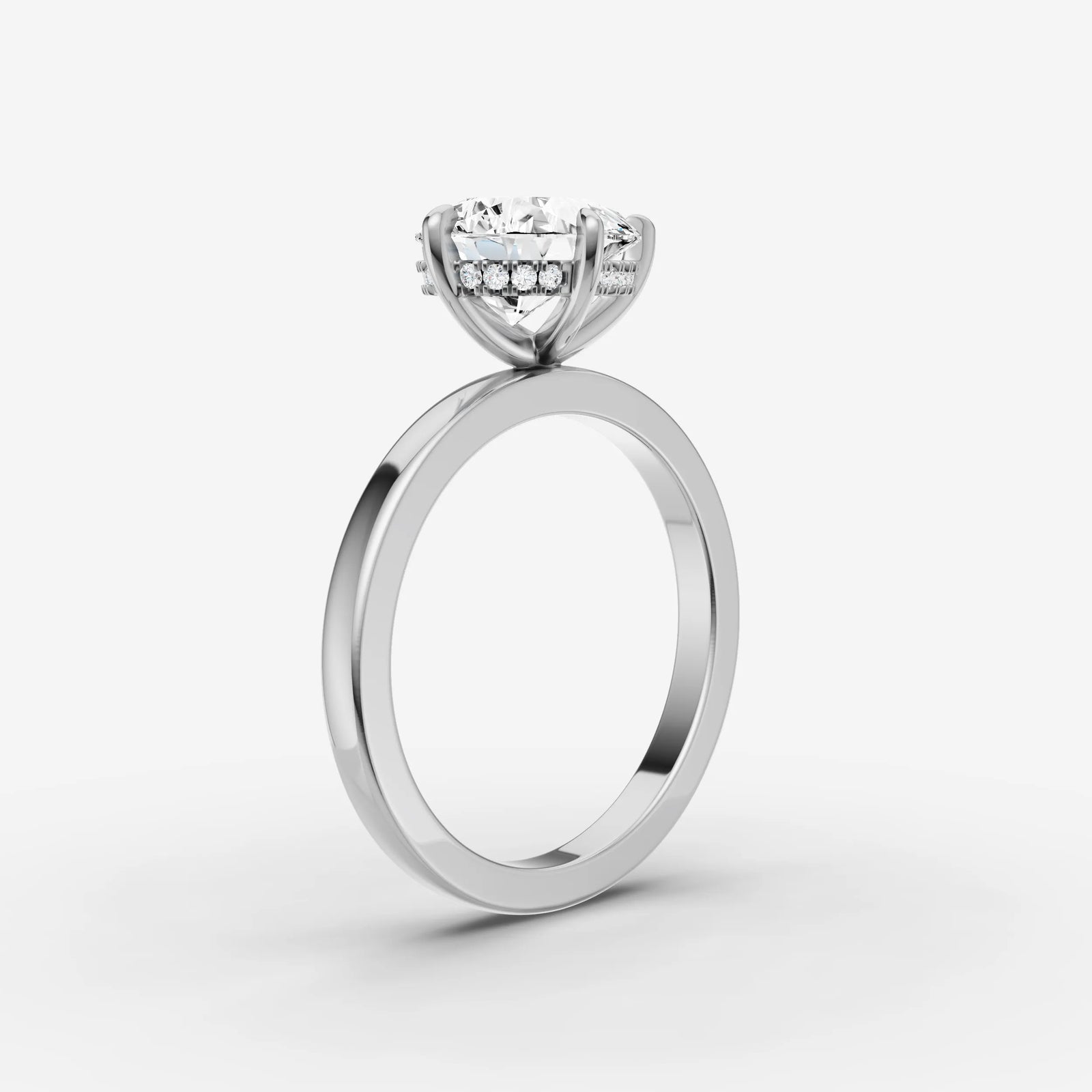 Horizon pear diamond setting in gold, view 16