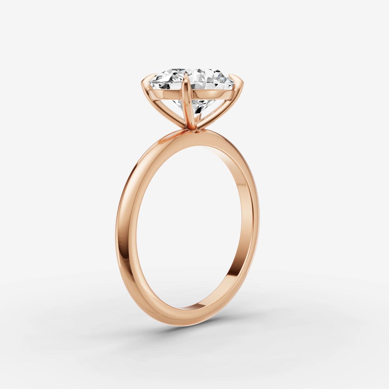 Horizon oval diamond setting in gold, view 10