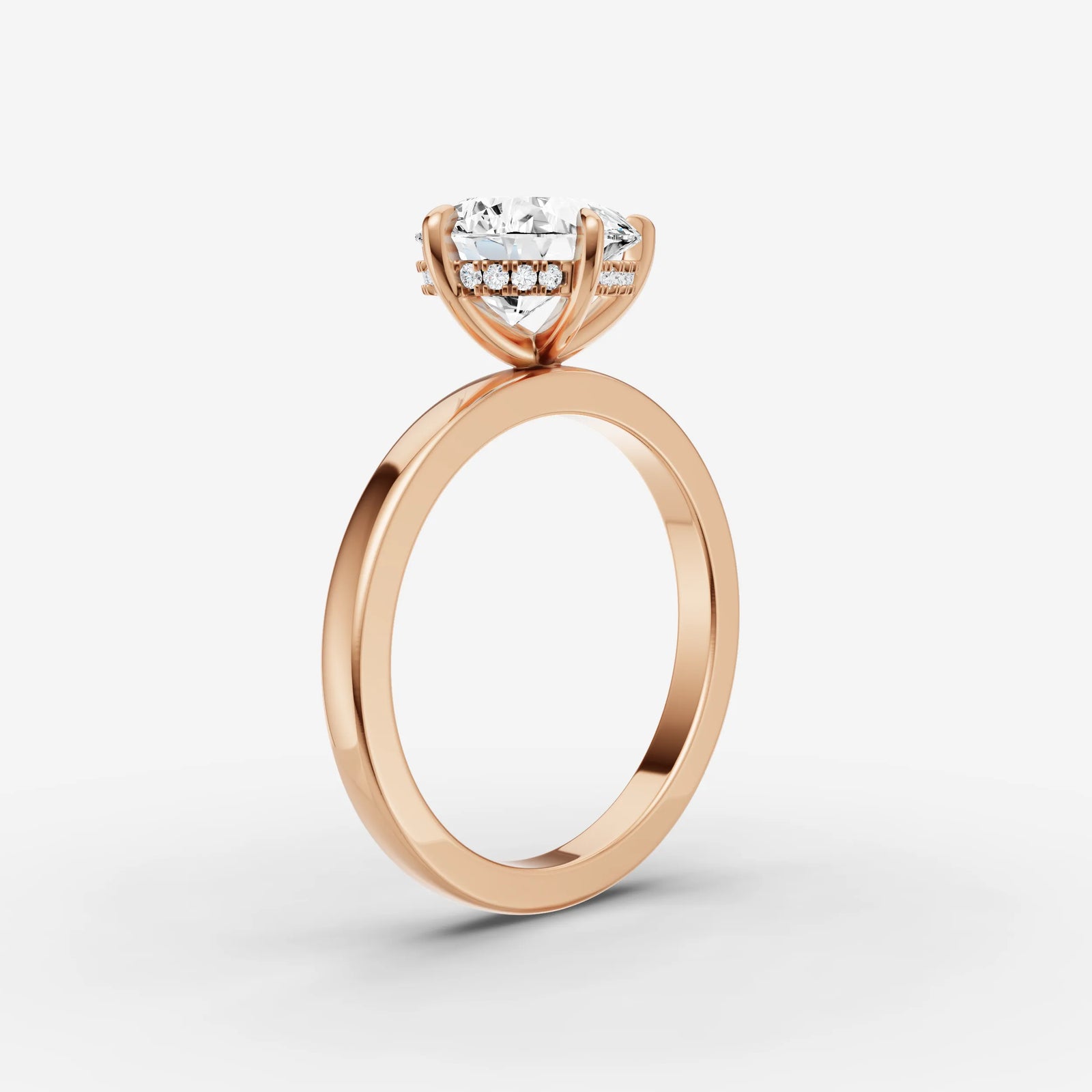 Horizon pear diamond setting in gold, view 10