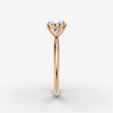 Horizon oval diamond setting in gold, view 11