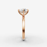 Horizon pear diamond setting in gold, view 11