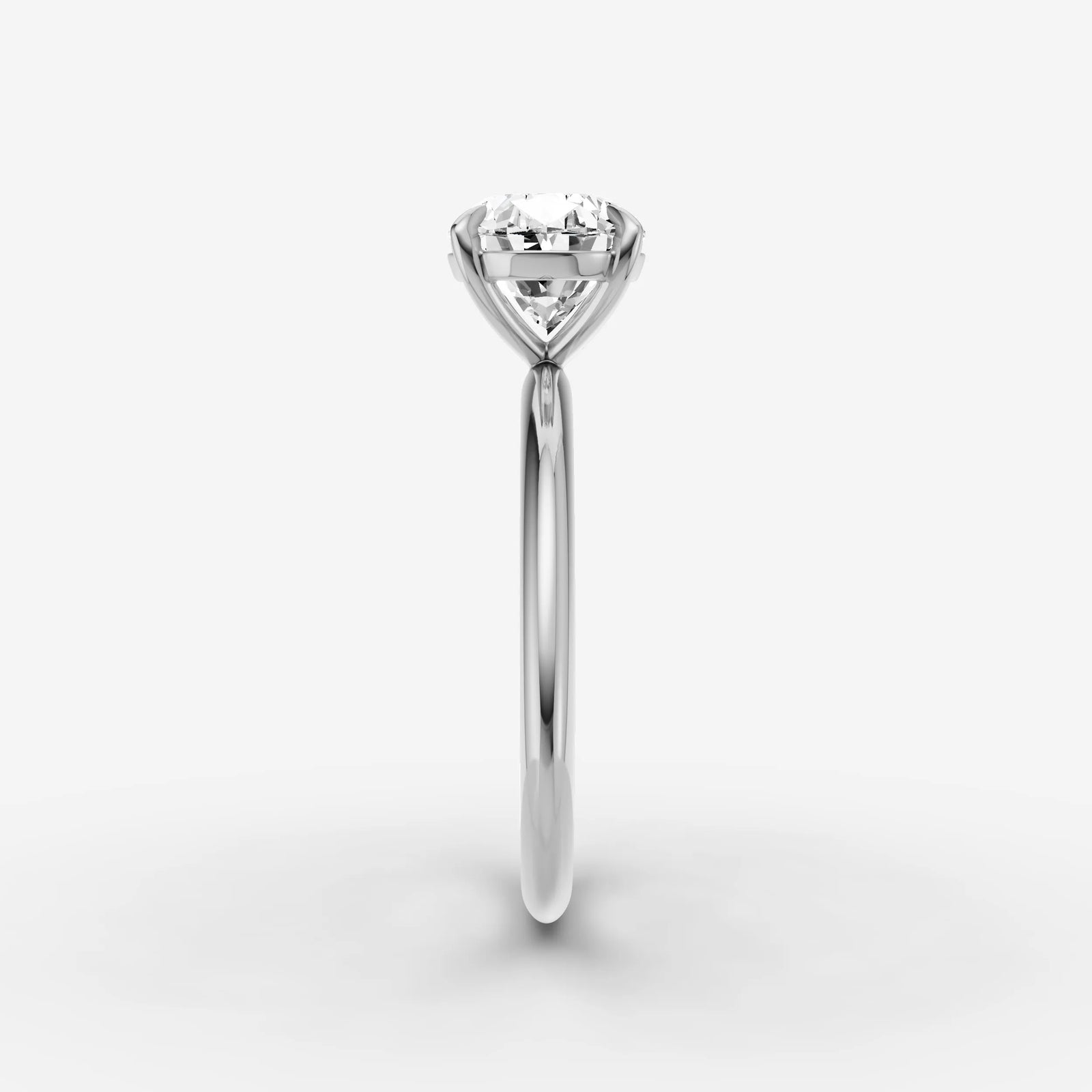 Horizon oval diamond setting in gold, view 17