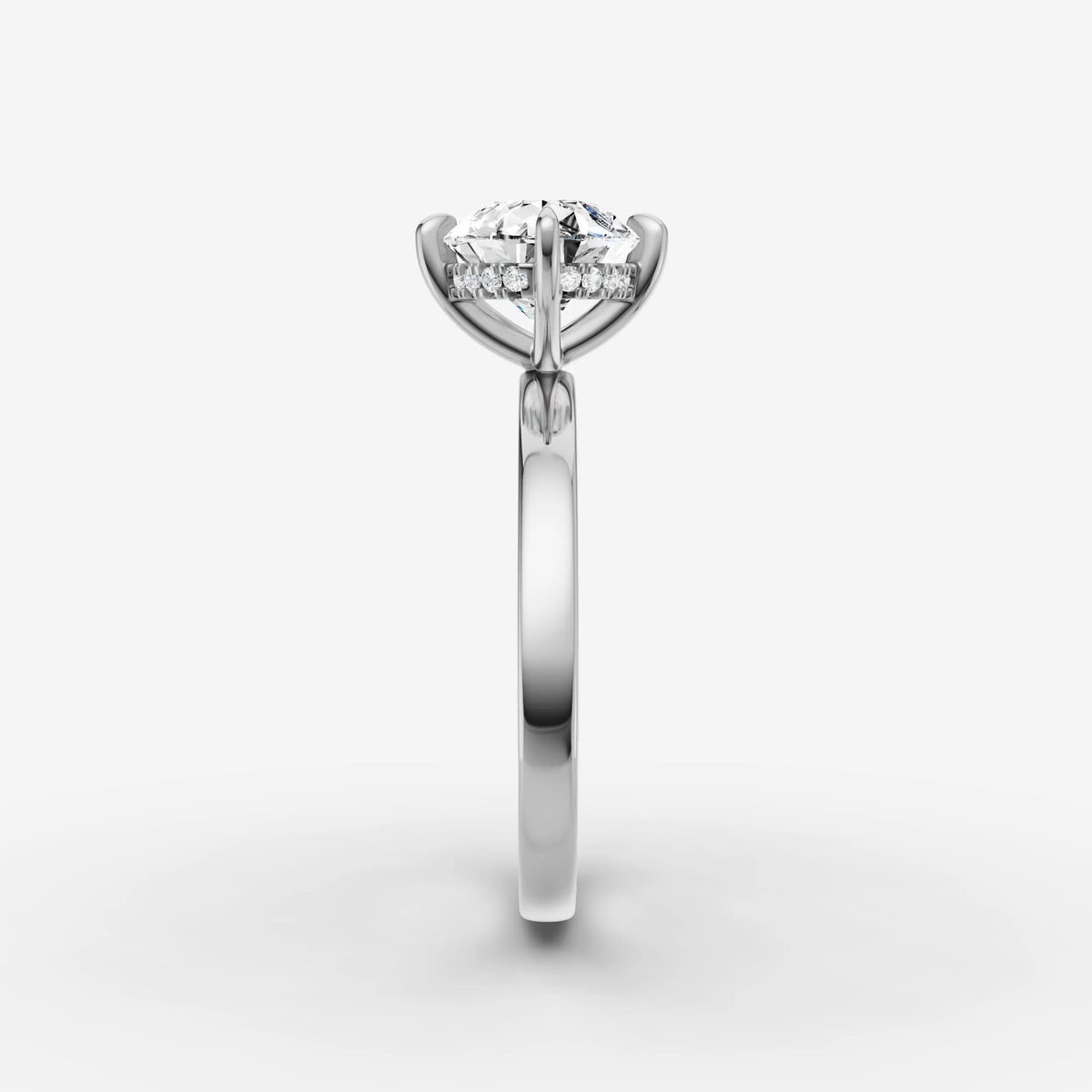 Horizon pear diamond setting in gold, view 17