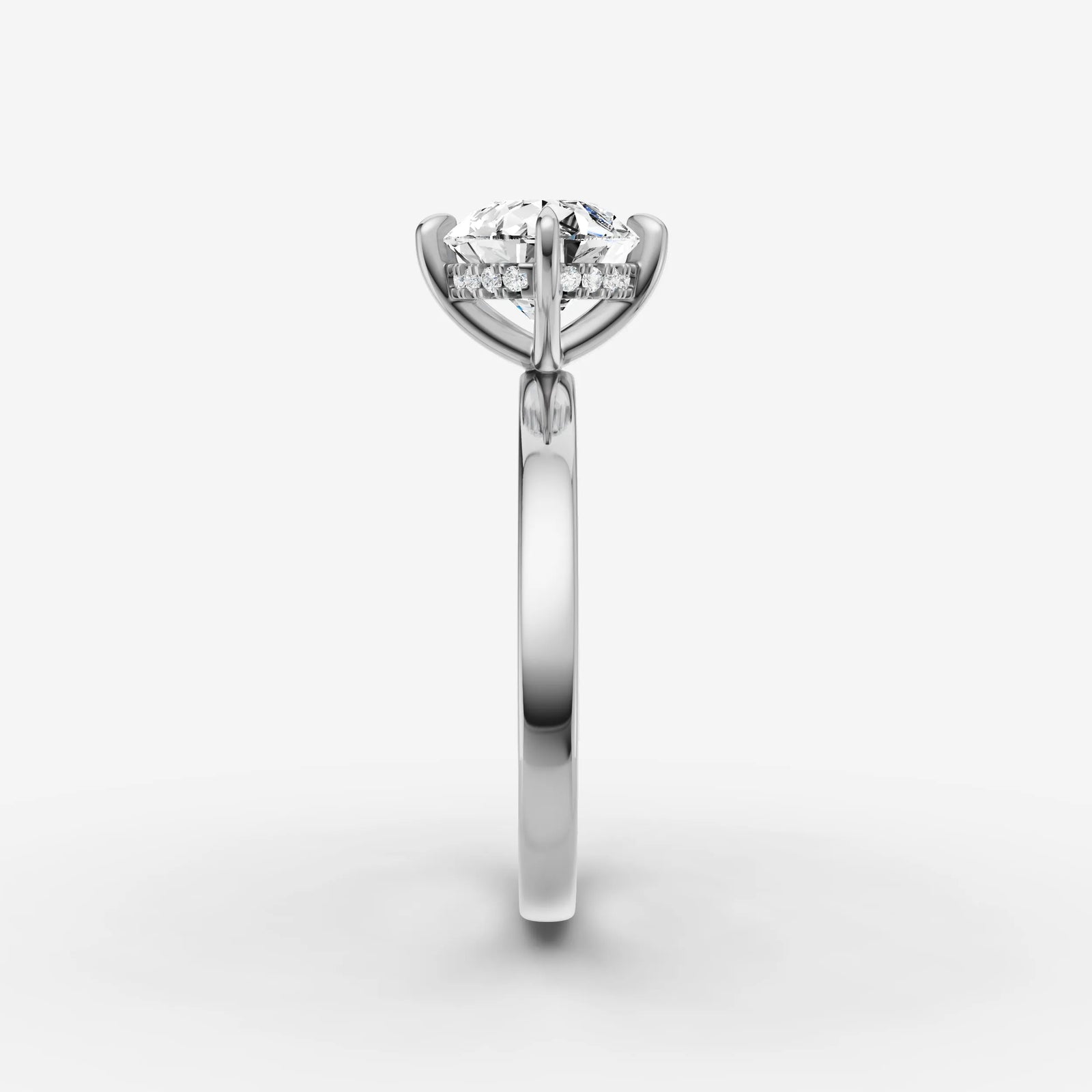 Horizon pear diamond setting in gold, view 17