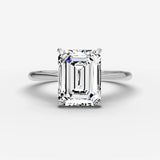 Cathedrale emerald diamond setting in gold, view 13