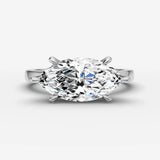 Horizon marquise diamond setting in gold, view 13