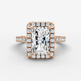 Aurore Etoile radiant diamond setting in gold, view 7