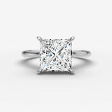 Cathedrale princess diamond setting in gold, view 13