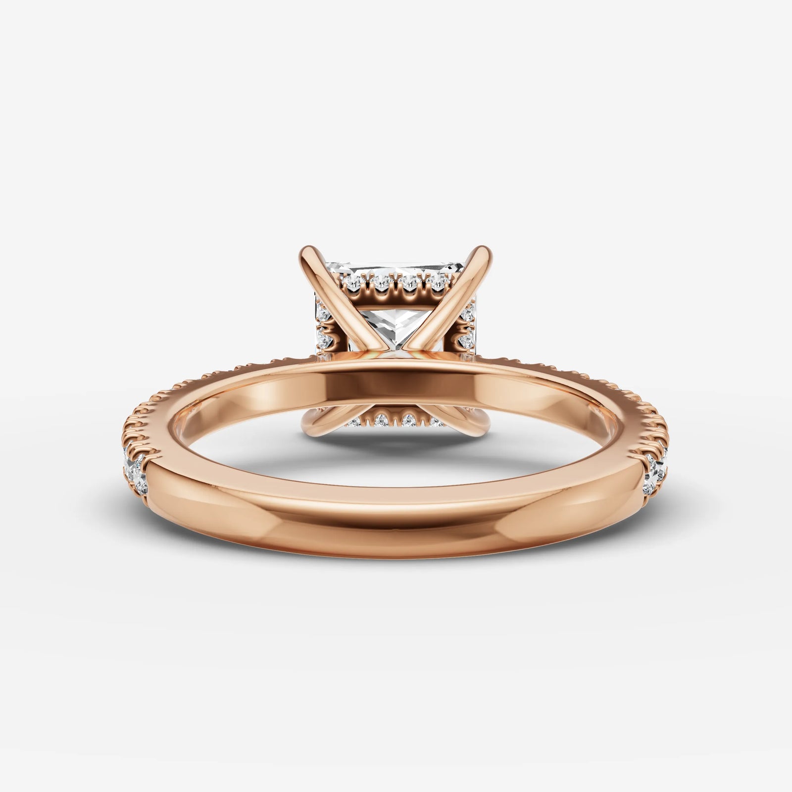 Hidden Halo & Pave - Princess
