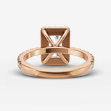 Aurore Etoile radiant diamond setting in gold, view 12