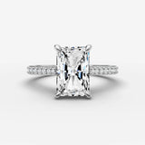 Cathedrale radiant diamond setting in gold, view 13