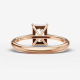 Cathedrale radiant diamond setting in gold, view 12