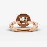Aurore Etoile round diamond setting in gold, view 12
