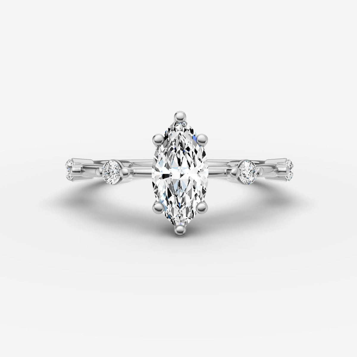 Dainty Pave - Marquise
