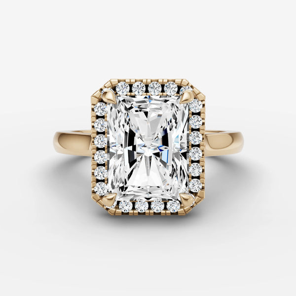 Aurore Emerald ring setting, view 1