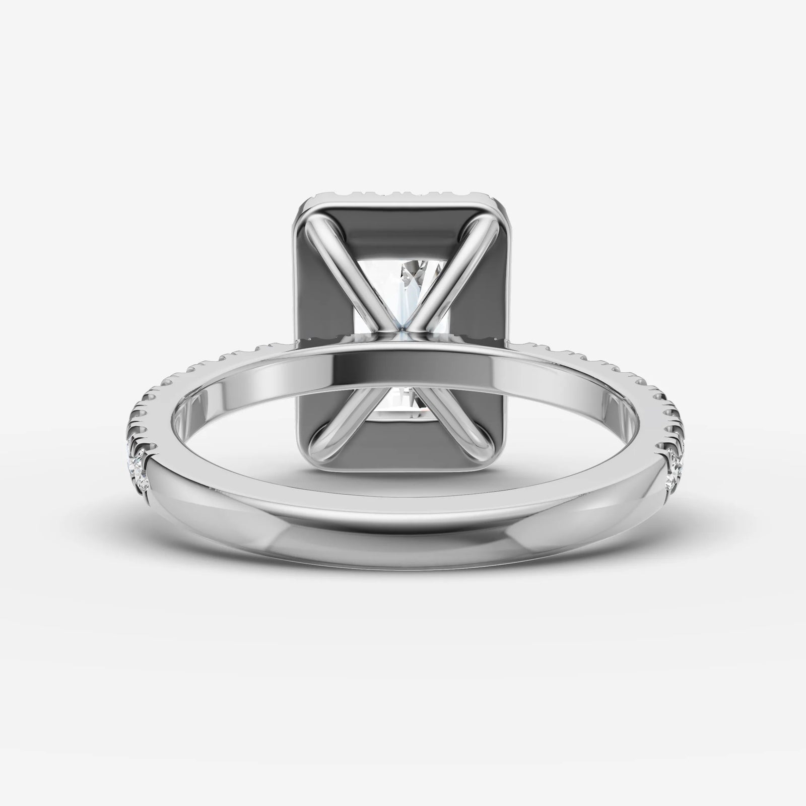 Aurore Etoile radiant diamond setting in gold, view 18