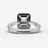 Aurore Etoile emerald diamond setting in gold, view 18