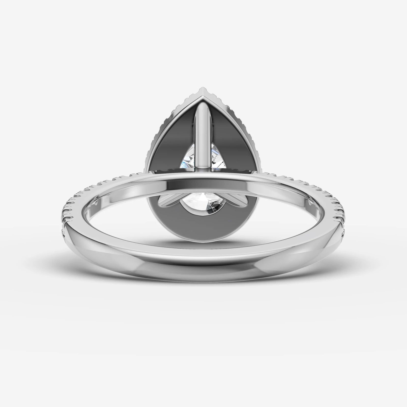Aurore Etoile pear diamond setting in gold, view 18