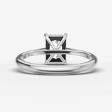 Cathedrale radiant diamond setting in gold, view 18