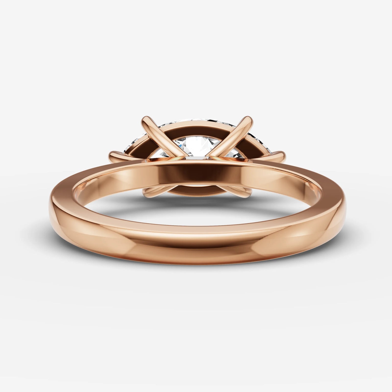 Horizon marquise diamond setting in gold, view 12