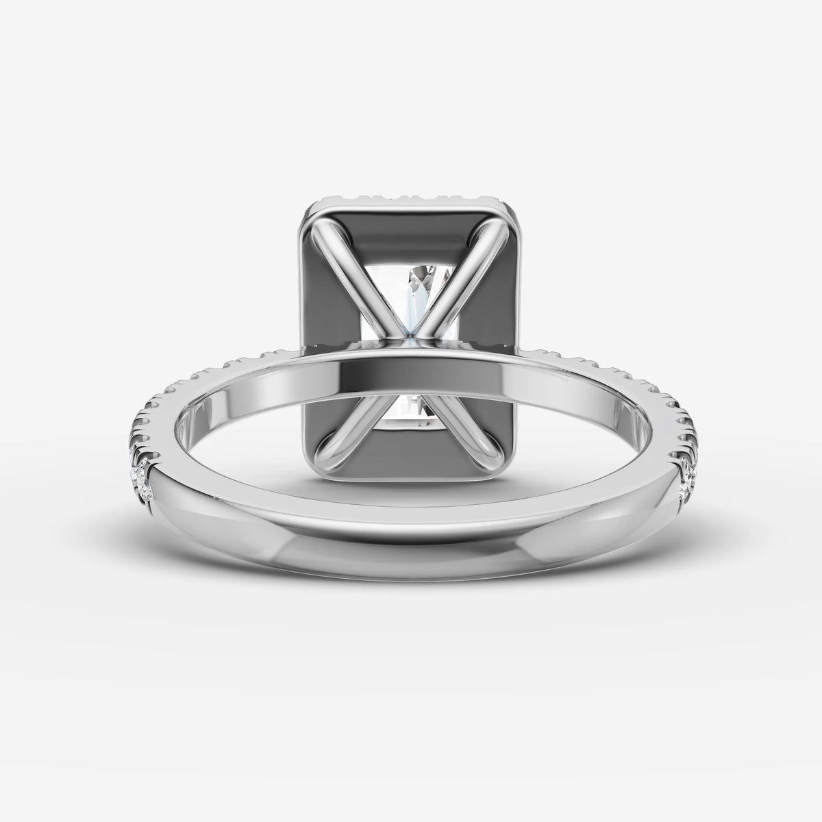 Aurore Etoile radiant diamond setting in gold, view 18