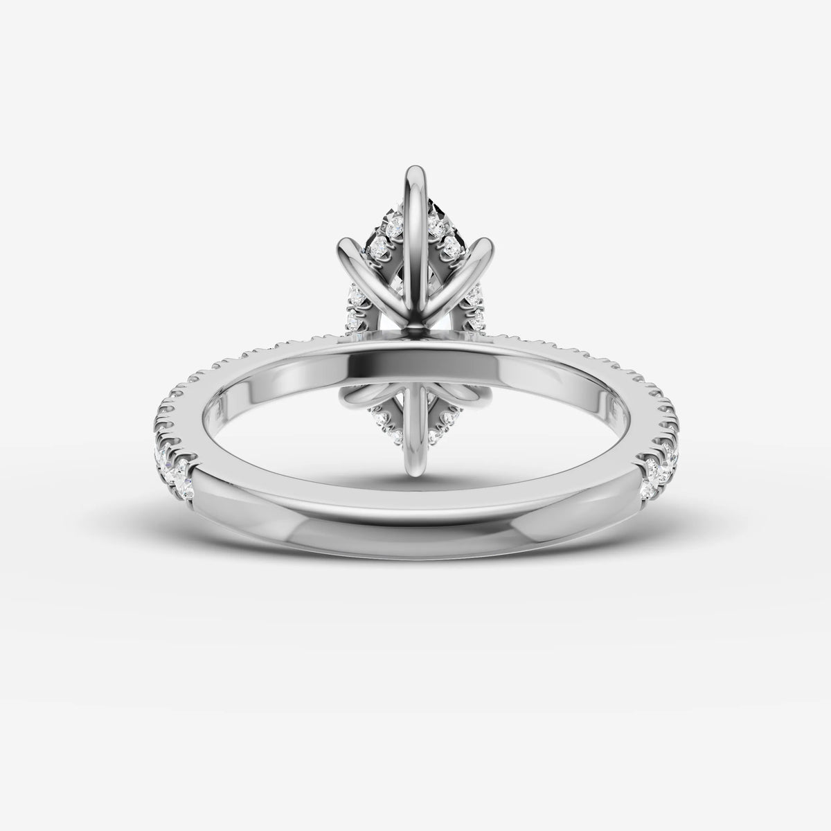 Mystere Etoile marquise diamond setting in gold, view 18