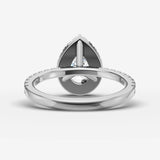 Aurore Etoile pear diamond setting in gold, view 18