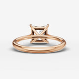 Cathedrale princess diamond setting in gold, view 12