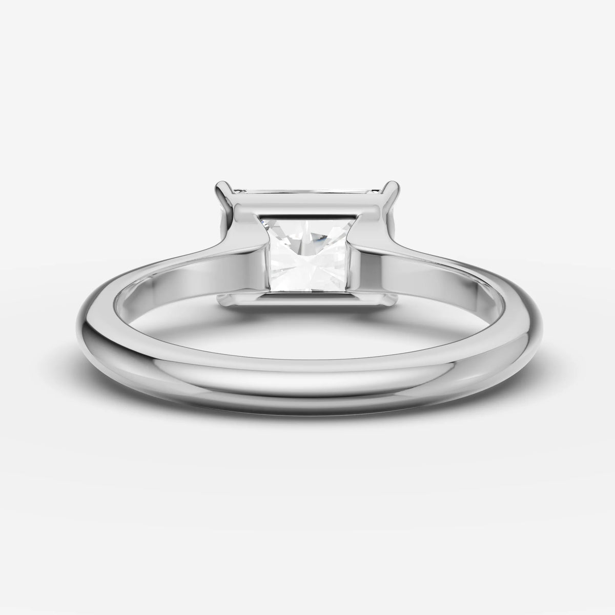 Horizon radiant diamond setting in gold, view 18