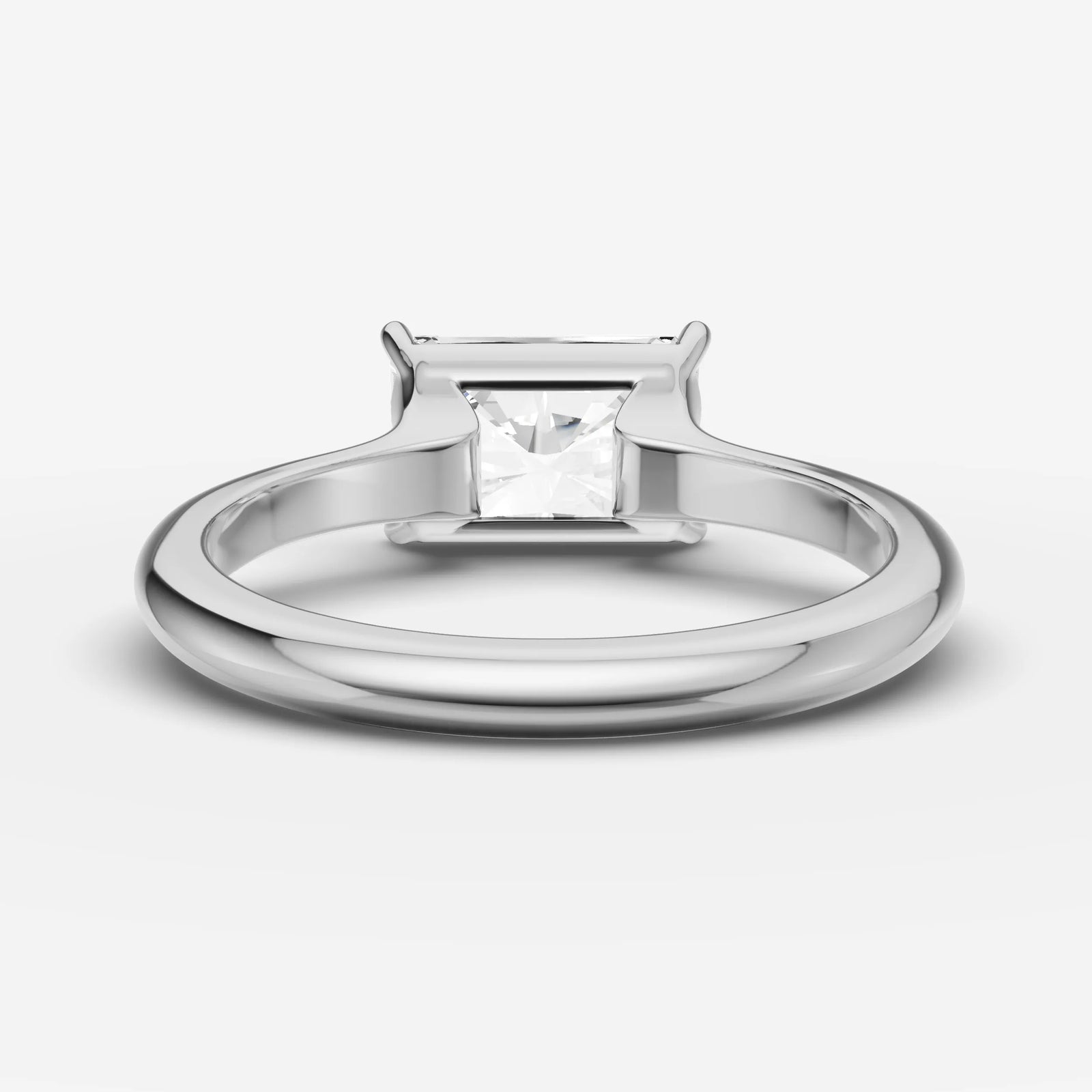 Horizon radiant diamond setting in gold, view 18