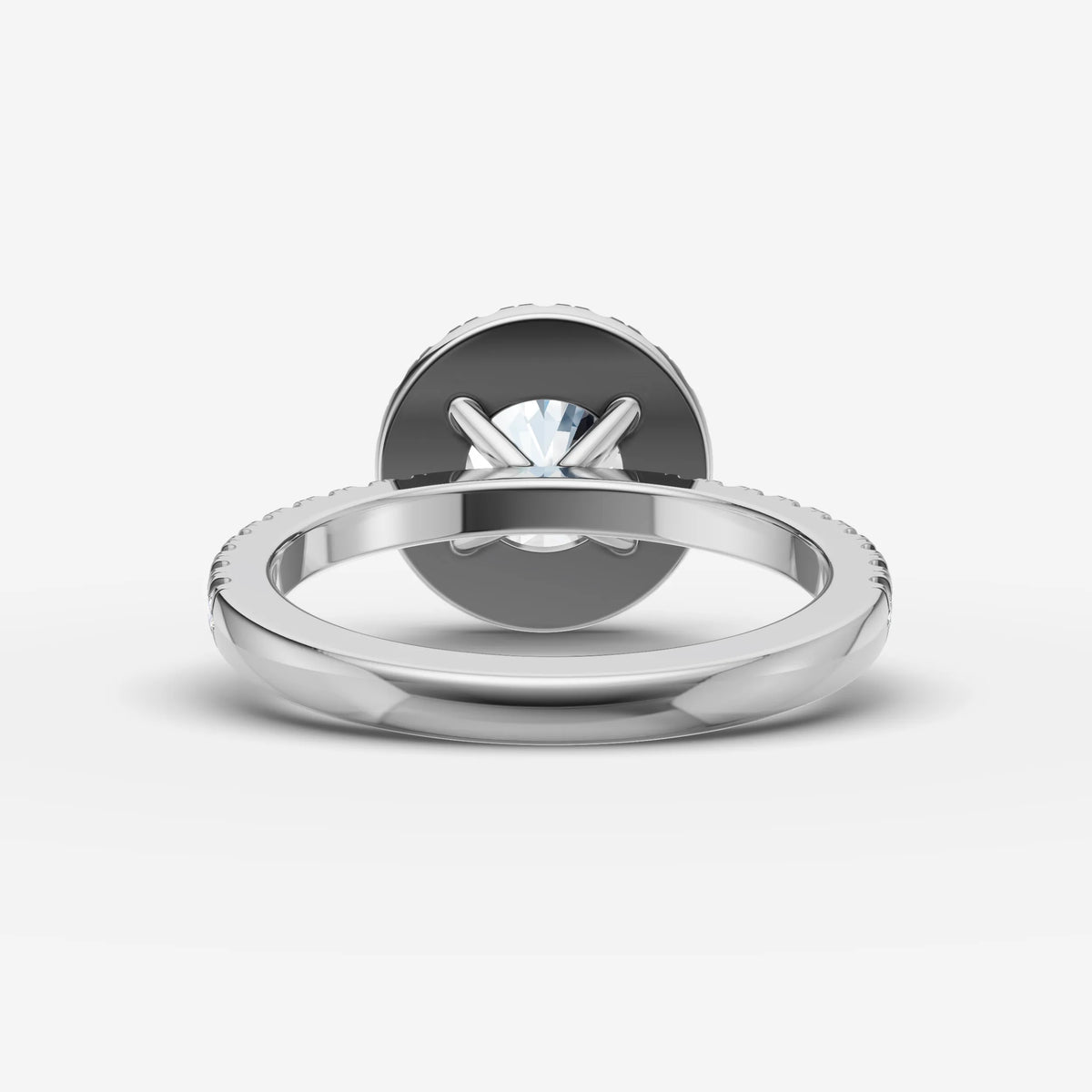 Aurore Etoile round diamond setting in gold, view 18