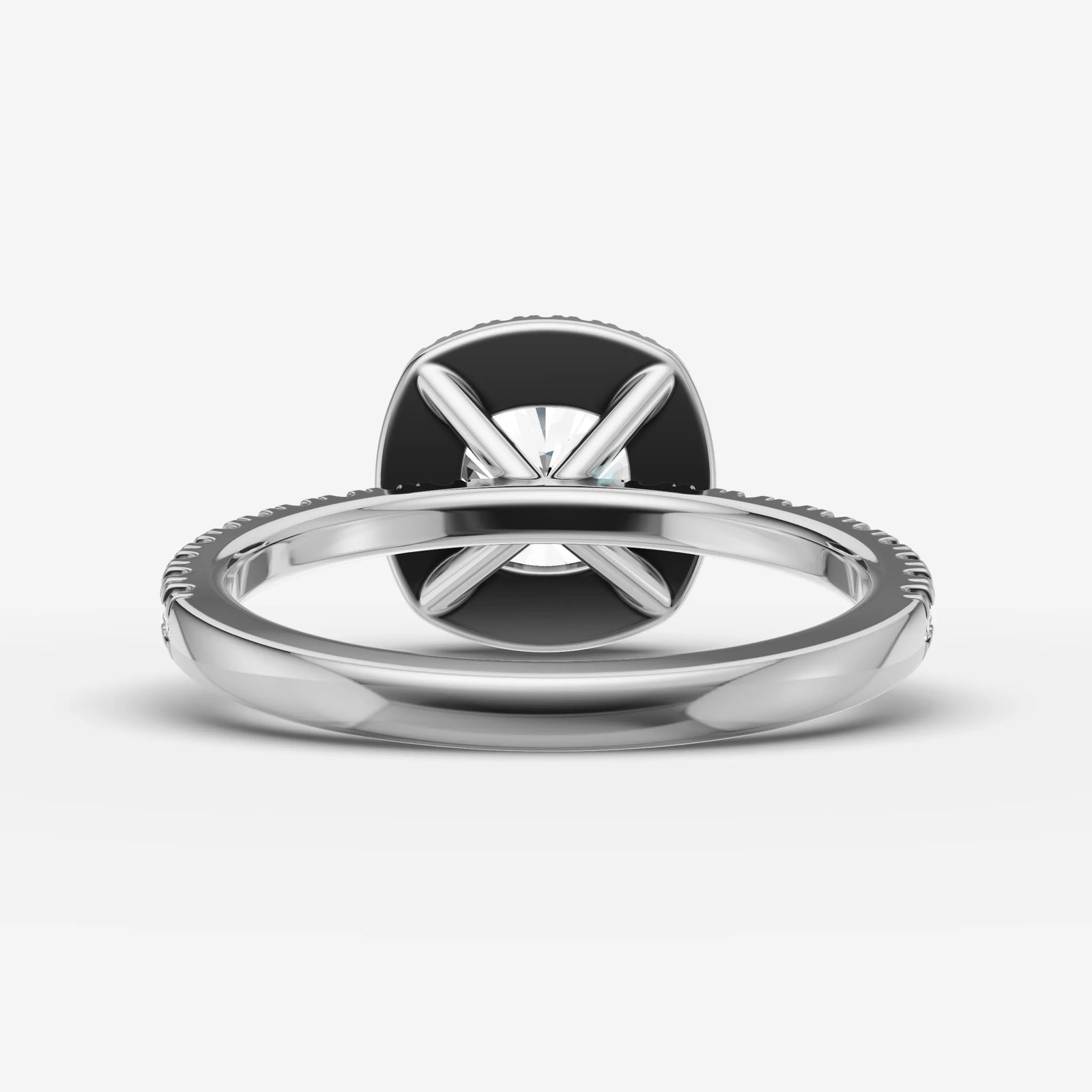 Aurore Etoile cushion diamond setting in gold, view 18