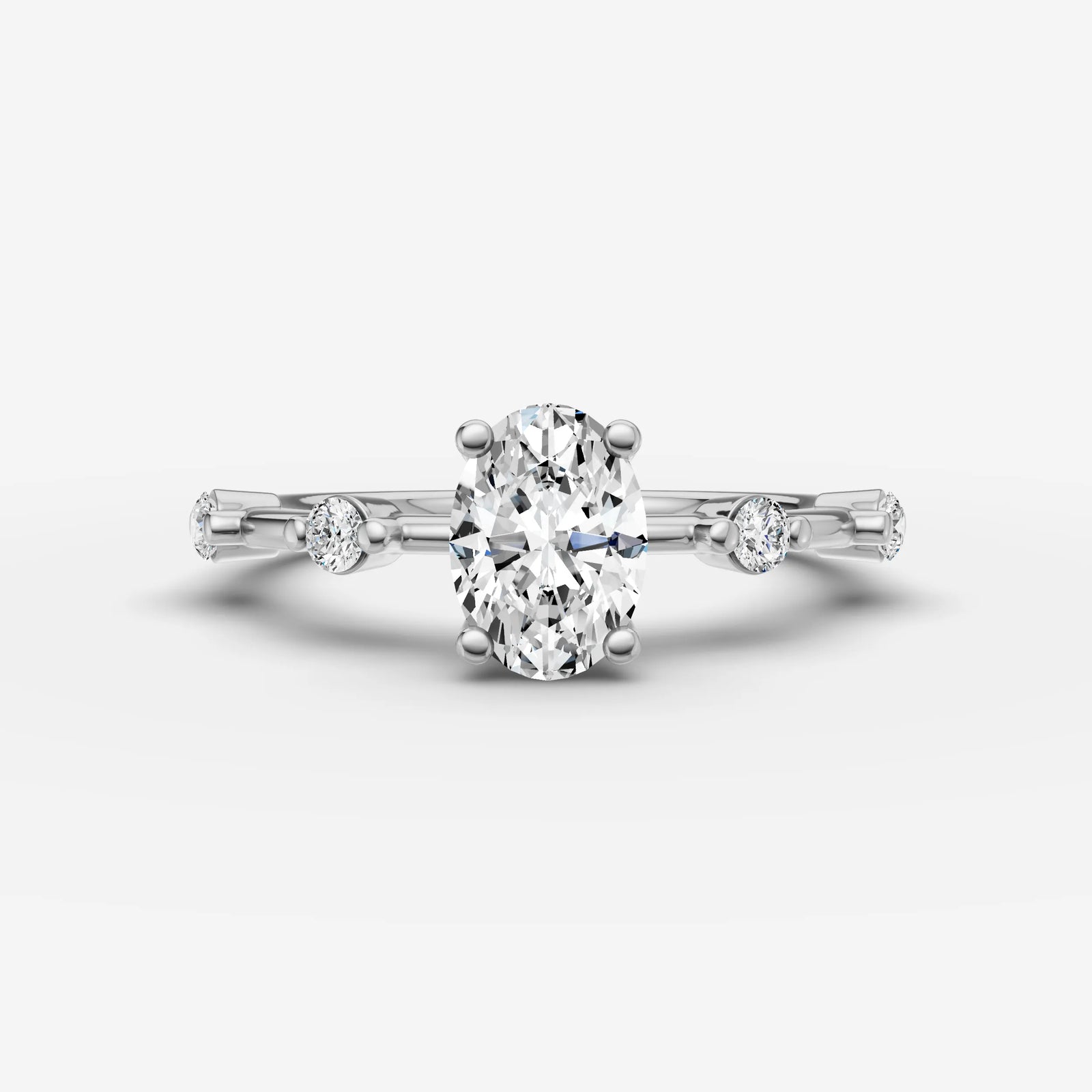 Dainty Pave - Oval