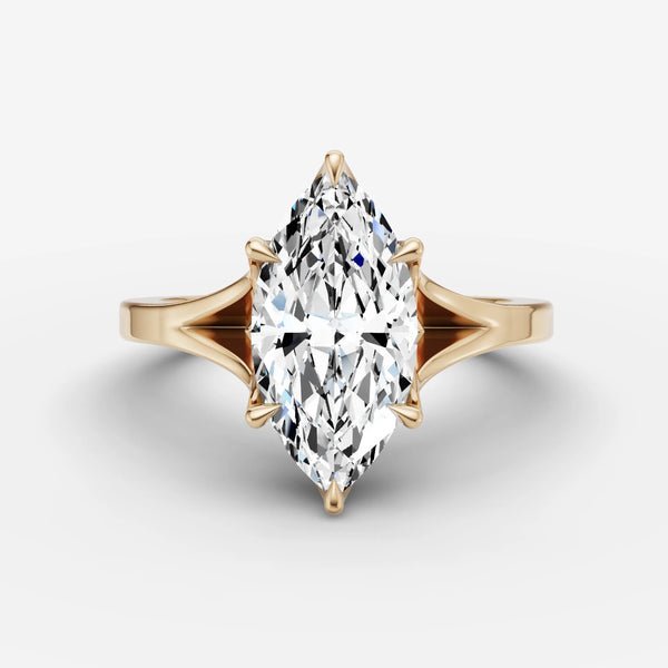 Riviere Marquise ring setting, view 1