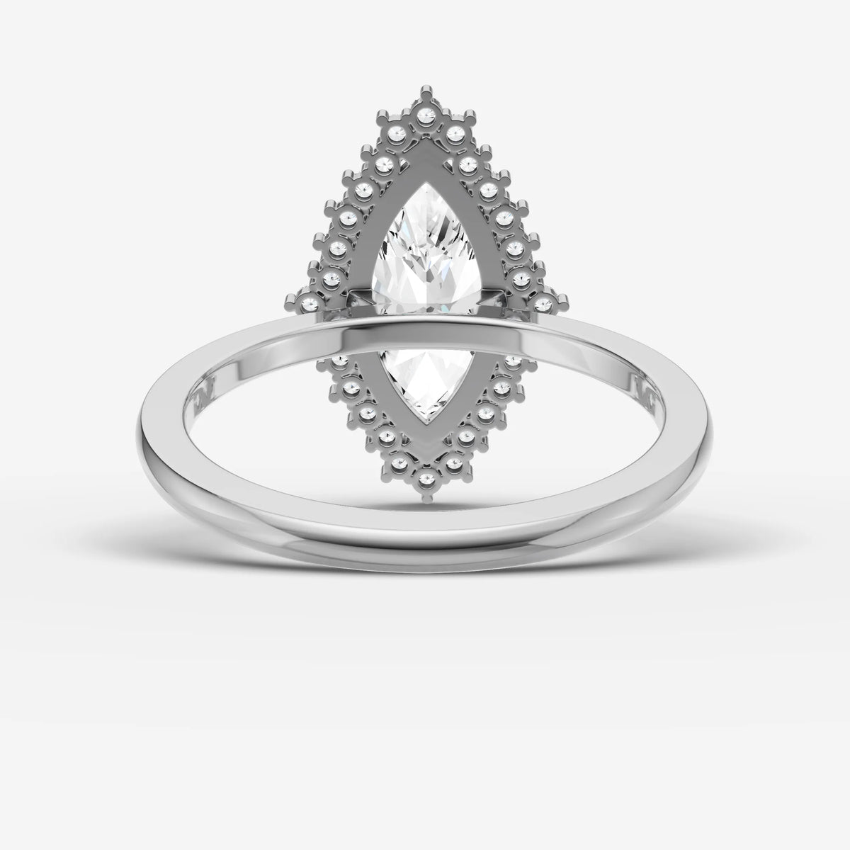 Aurore marquise diamond setting in gold, view 18