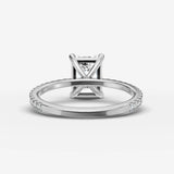 Etoile emerald diamond setting in gold, view 18