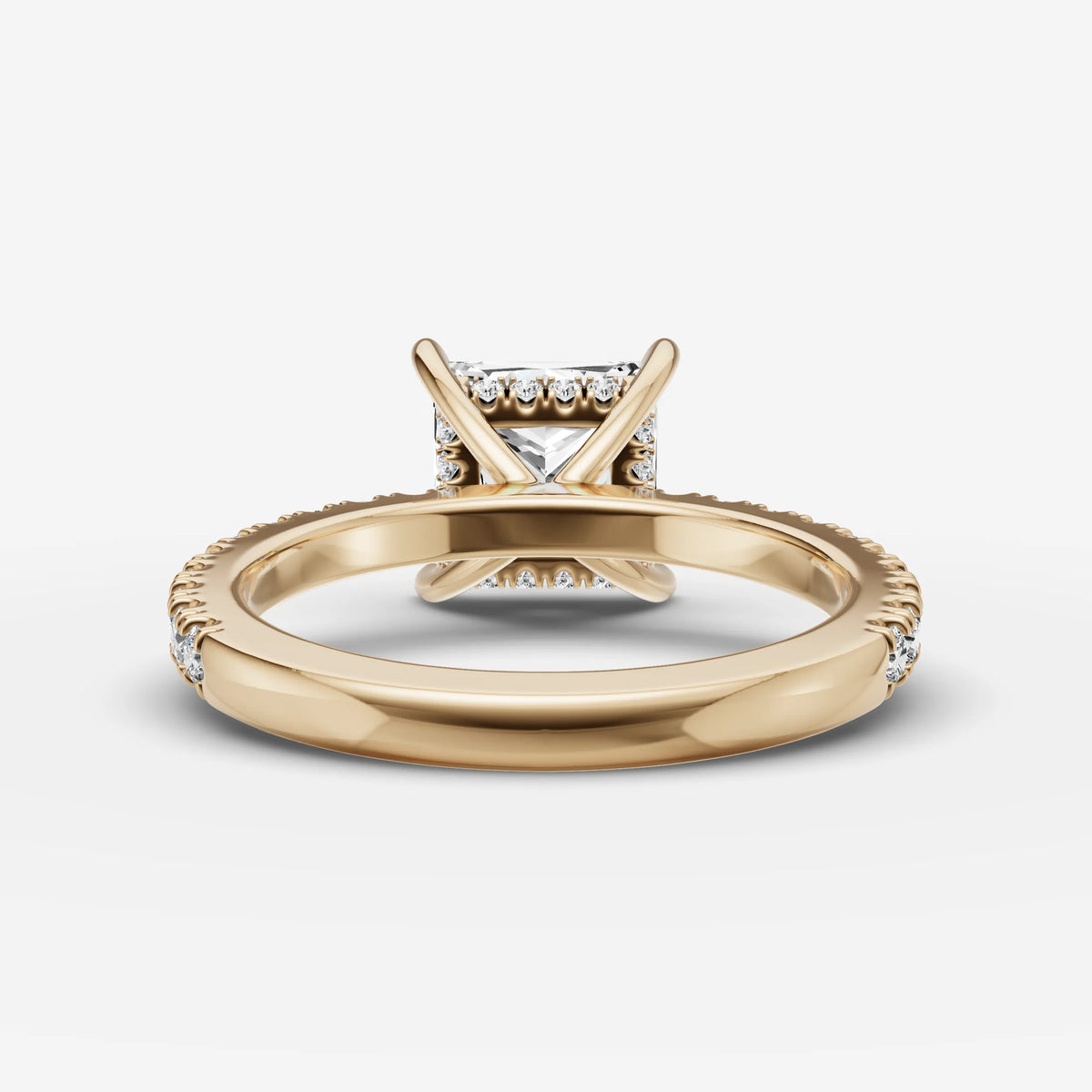 Hidden Halo & Pave - Princess