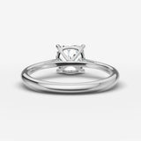 Cathedrale cushion diamond setting in gold, view 18