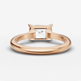 Horizon radiant diamond setting in gold, view 12