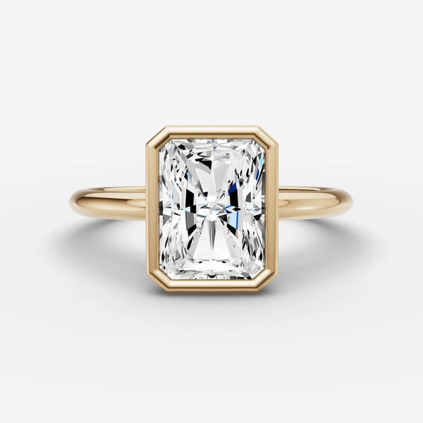 Sertir Radiant ring setting, view 1