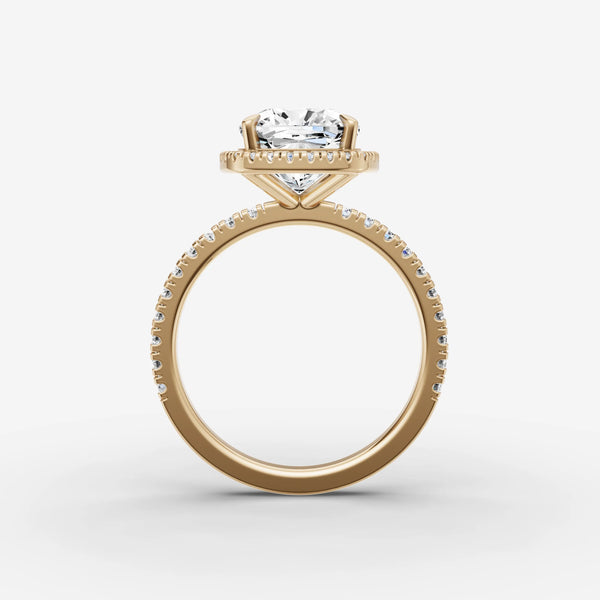 Aurore Etoile Cushion ring setting, view 2