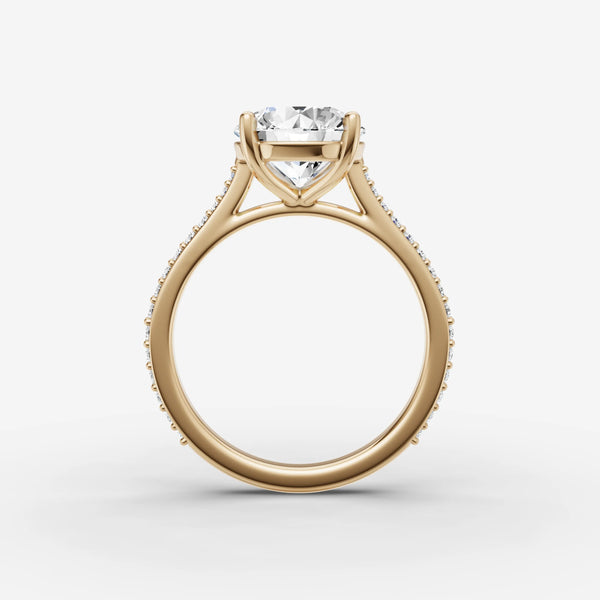 Etoile Cathedrale Round ring setting, view 2