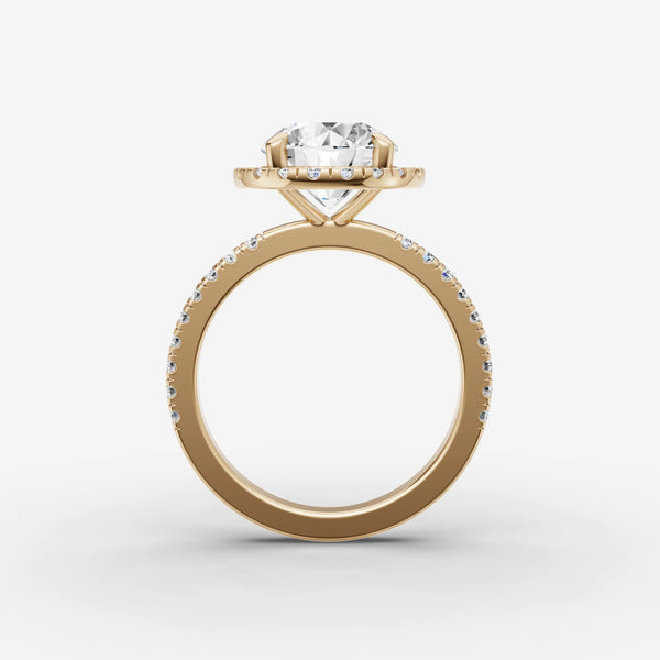 Aurore Etoile Round ring setting, view 2