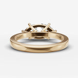 Horizon marquise diamond setting in gold, top view
