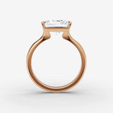 Horizon radiant diamond setting in gold, view 8