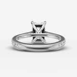Cathedrale radiant diamond setting in gold, view 18