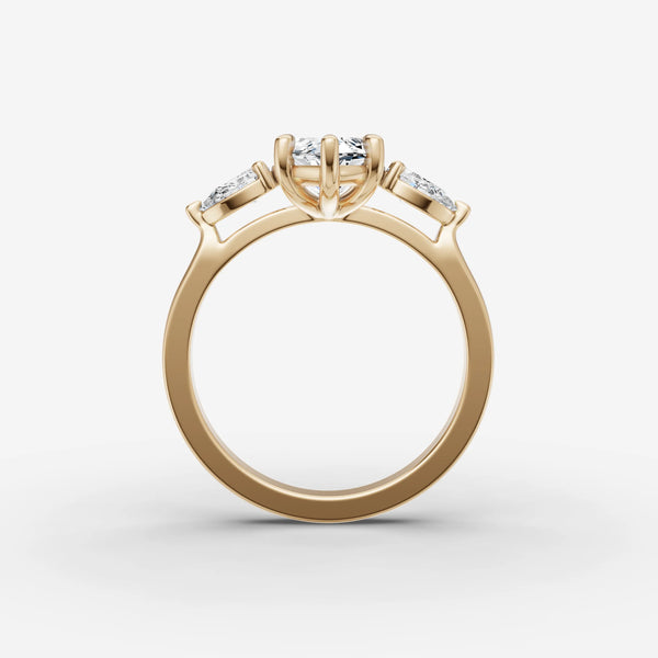 Trinite Marquise ring setting, view 2