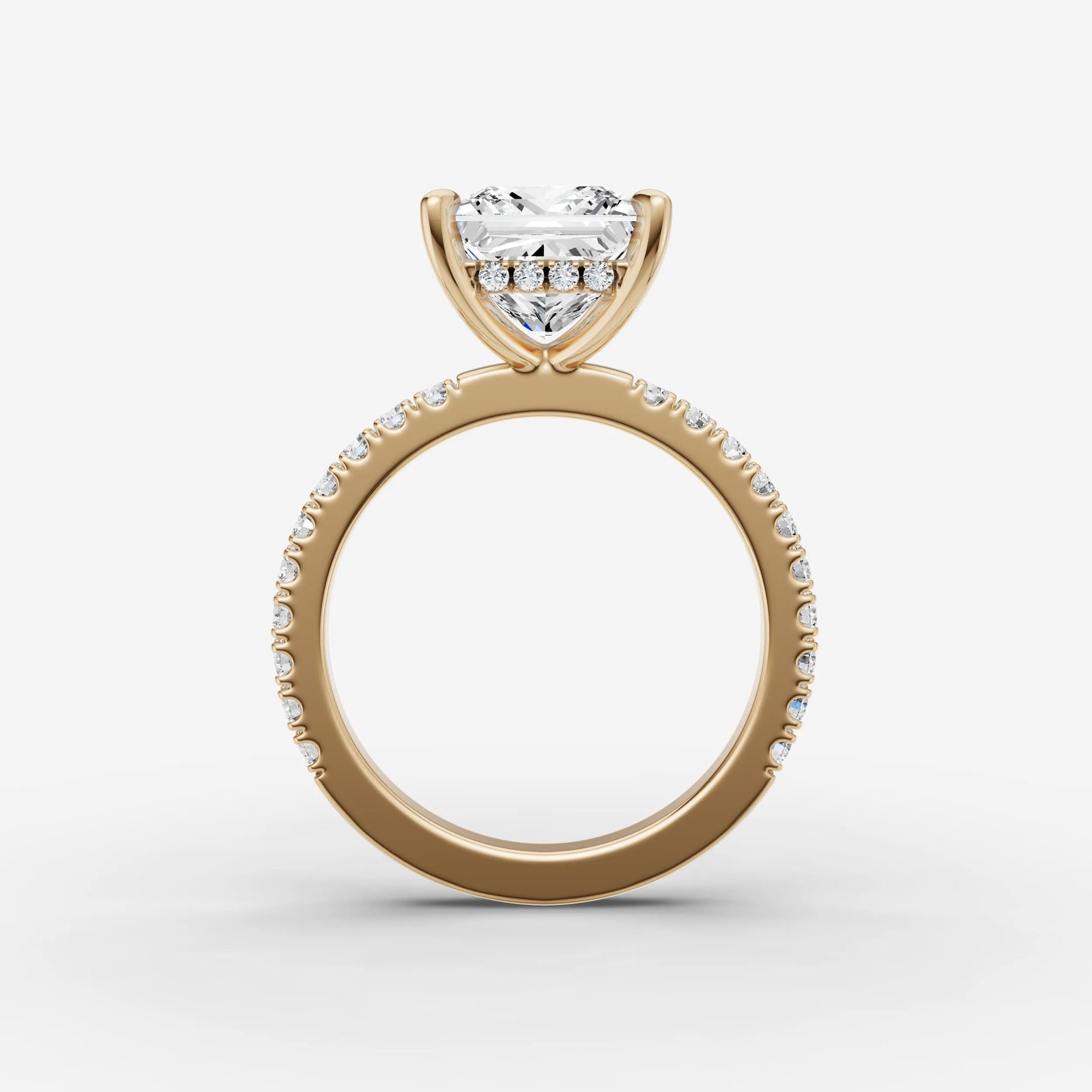 Hidden Halo & Pave - Princess